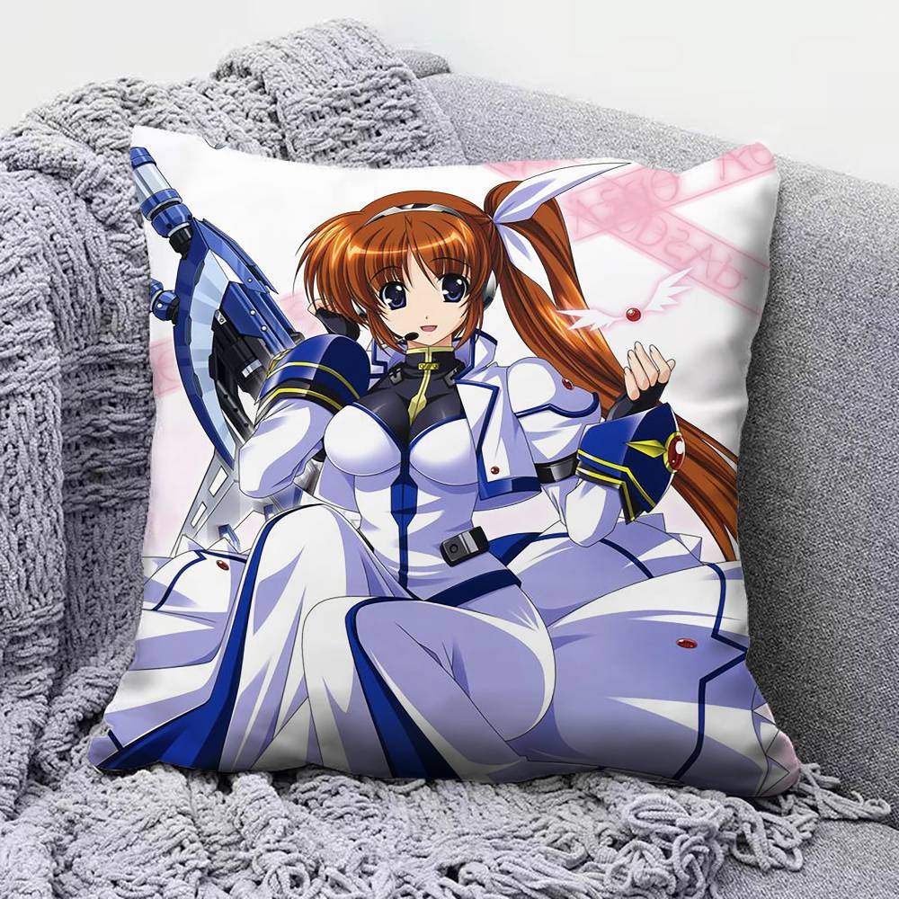 Magical Girl Lyrical Nanoha   Pillow Covers Home Sofa Cushion Covers and Aecorative Custom
