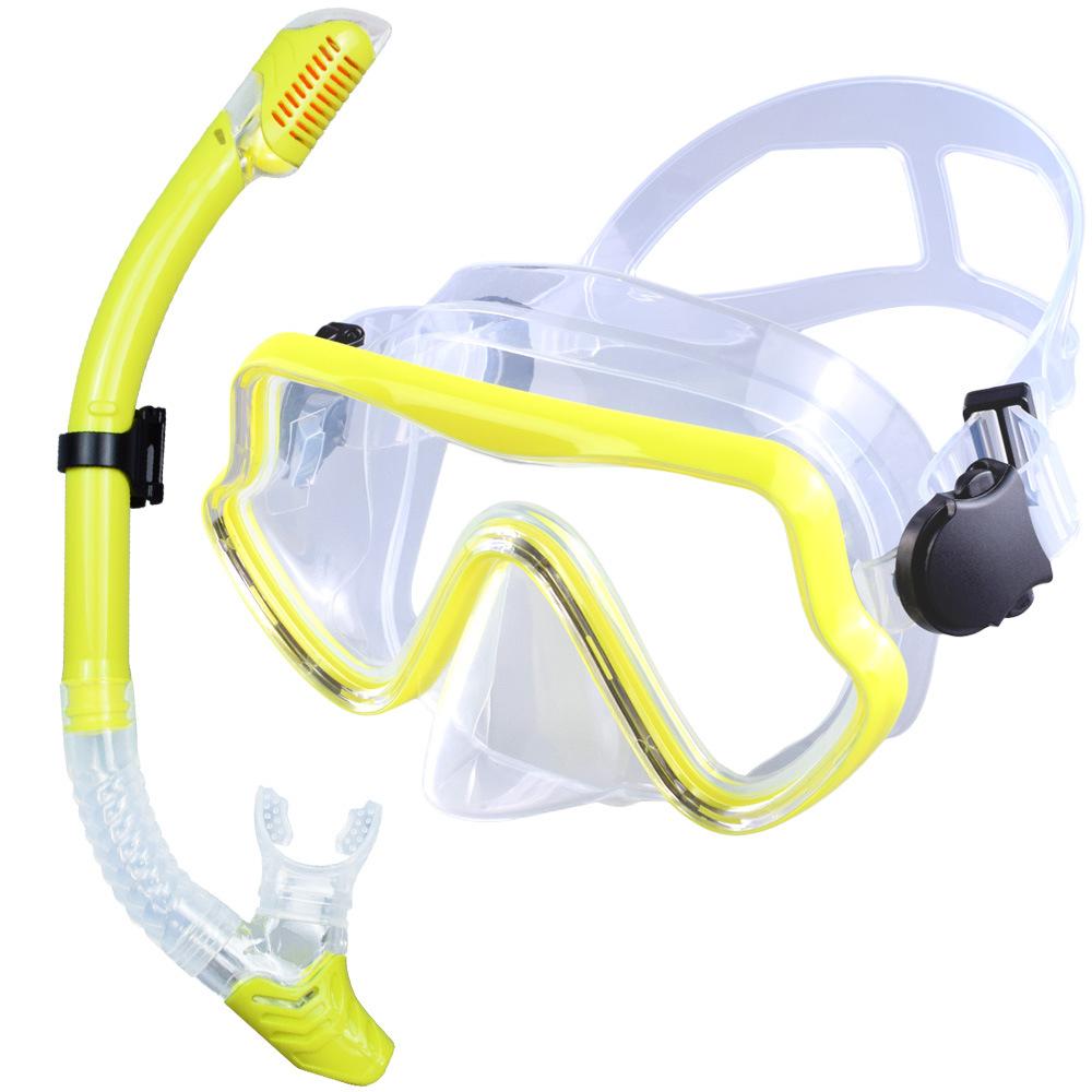 Large Frame Diving Goggles Snorkel Set