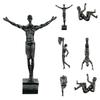 Sportler Klettern Mann Harz Hintergrund Wand Hängende Dekoration Skulptur Statue Figuren Präsentieren Dekor Retro Neue