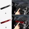 For Mercedes Benz SLK R171 2004 2005 2006 2007 2008 2009 2010 Central Air Outlet Real Soft Carbon Fiber Trim Sticker Accessories