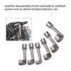 6pcs/set Diesel Fuel Injector Line Injection Socket Wrench Set Fuel Injection Pipe Socket Wrench for Car Repair Tools