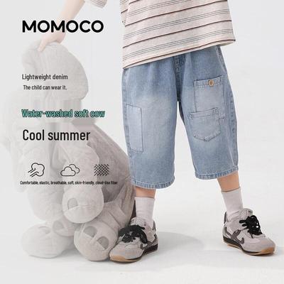 MOMOCO Boys' Summer Denim Capri Pants