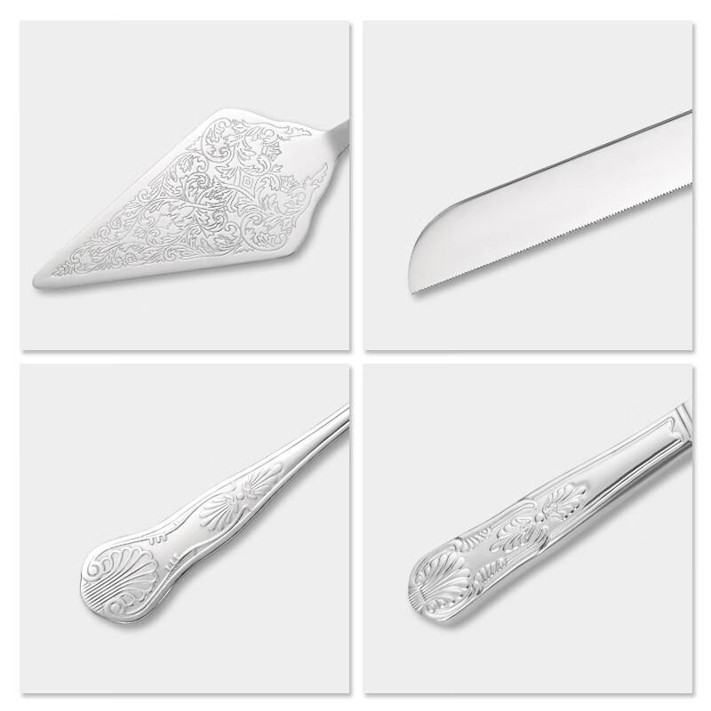304 Stainless Steel Cake Knife and Scraper Set