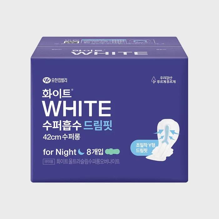 

Белые Супер Впитывающие Dreamfit Ночные Супер Длинные 8 штук