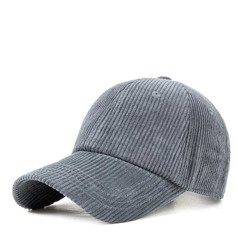 Frühling und Herbst neue Cord-Baseballkappe Damen weiches Oberteil Outdoor-Hut Schirmmütze
