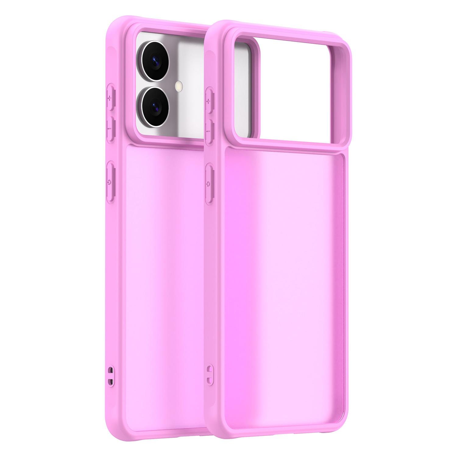 

Samsung Galaxy S26 Edge Phone Case, Matte Shockproof Phone Case Cover for Samsung Galaxy S26 Edge рожевий