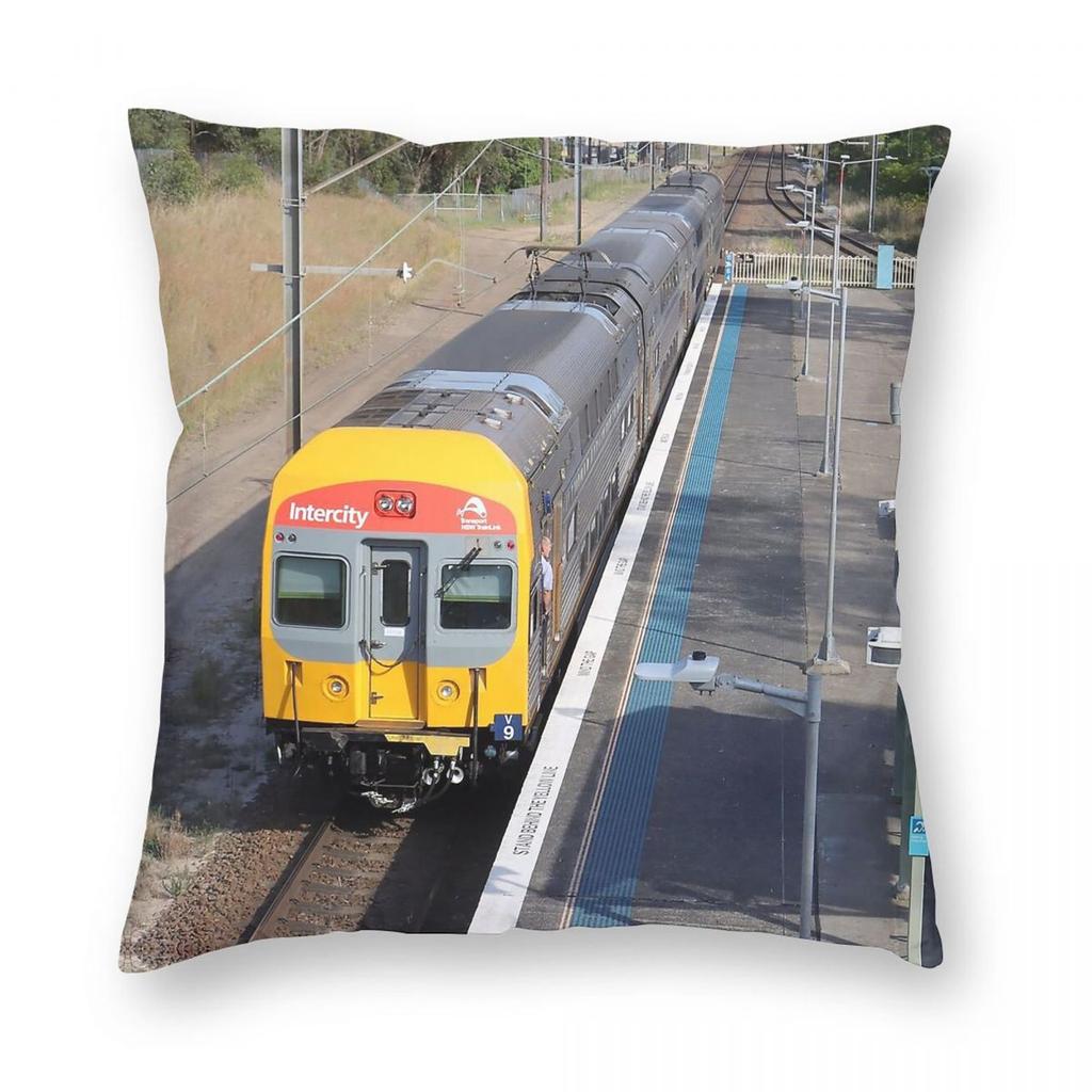 Nsw Trainlink Intercity Booragul Square Pillowcase Polyester Linen Velvet Creative Zip Decor Pillow Case Car Cushion Cover