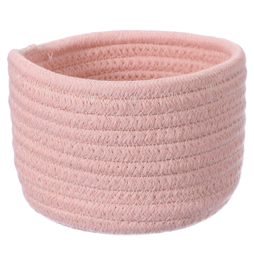 Uxcell Small Cotton Rope Woven Storage Basket Shelf Closet Storage Gift Woven Basket Cute Nursery Box Bin Decor Organization Bin