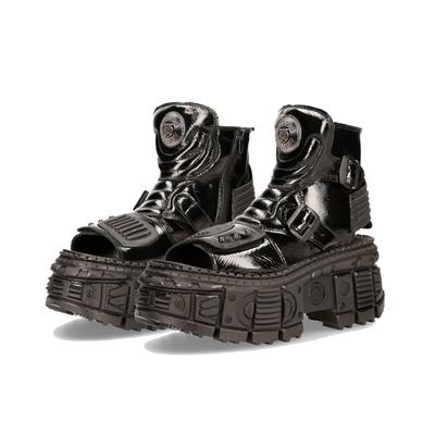 Women's Platform Spanish Fashion   Spring Style Dark Punk Height Increasing Roman Shoes Open Toe Men Sandal Boots