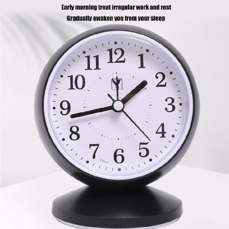 Noiseless Alarm Clock with No Ticking Designs Suitable for Students and Professional Quiet Movement Analog Table Clock