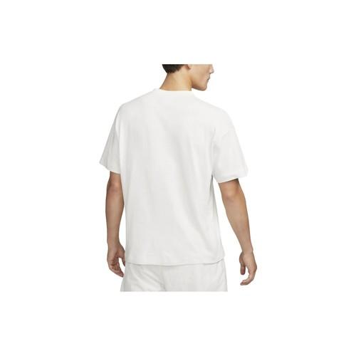Nike Men's Solid Color Crew Neck Casual Short Sleeve T-Shirt In White