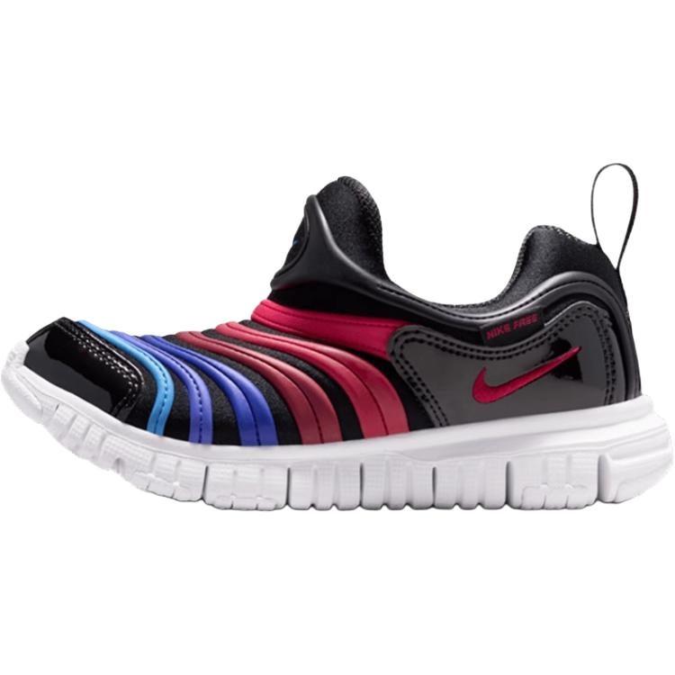 Nike Dynamo Free Abrasion Resistant Low top Kids Lifestyle Shoes Black Children Aged 3 7 Years Old 343738-031