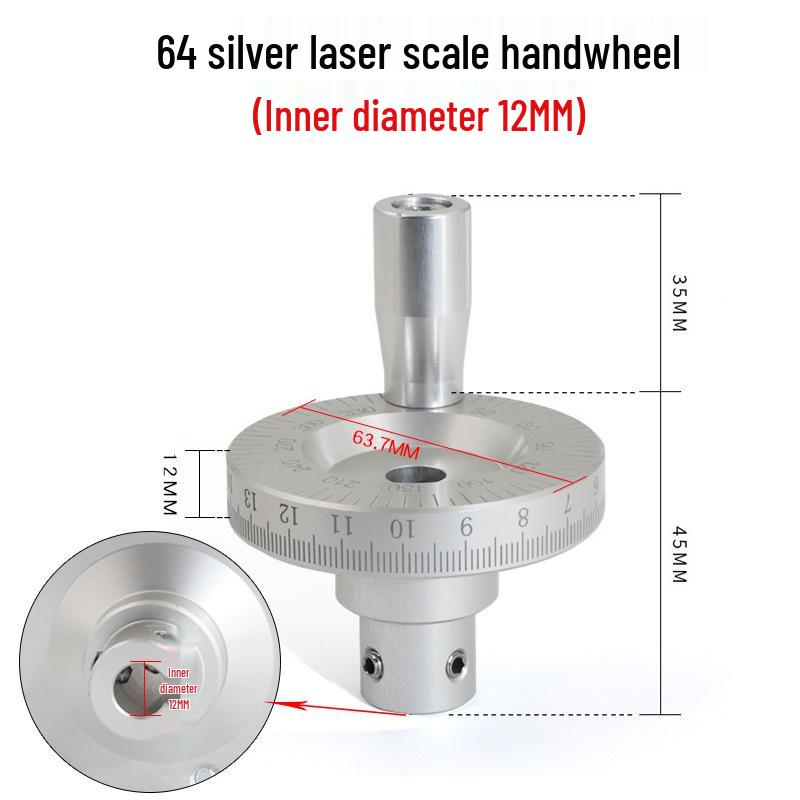 Metal Laser Scale Manual Slide Table Tool with Angle Handle Handwheel