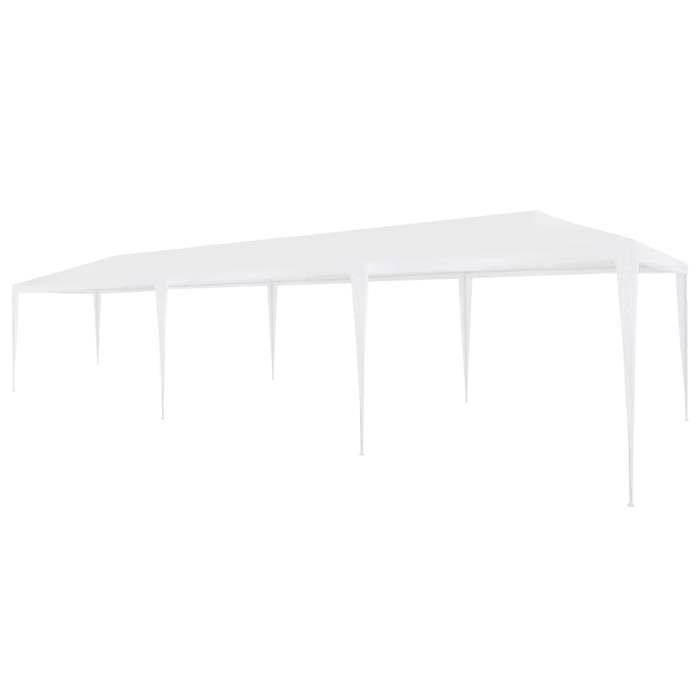 VidaXL Reception Tent 3x9 M PE White Gazebo Pavilion Marquee Garden 45080