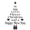 Christmas Tree Wall Stickers Letter Vinyl Wall Decal Creative Wall Sticker Removable Art Wall Paper For Bedroom Living Room 