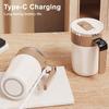 Automatic Stirring Coffee Cup with Real-Time Temperature Display Rechargeable Self-Stirring Mug Double-Wall Insulated 316 Stainless Steel Coffee Cup