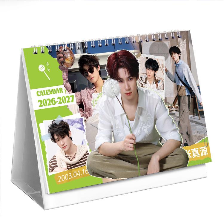 2026 Celebrity Desk Calendar: Bai Lu, Ju Jingyi, Song Yuqi, Zhao Lusi, Zi Yu, Tian Xuning, Yu Shuxin, Yang Mi 2026-2027 Desk Calendar