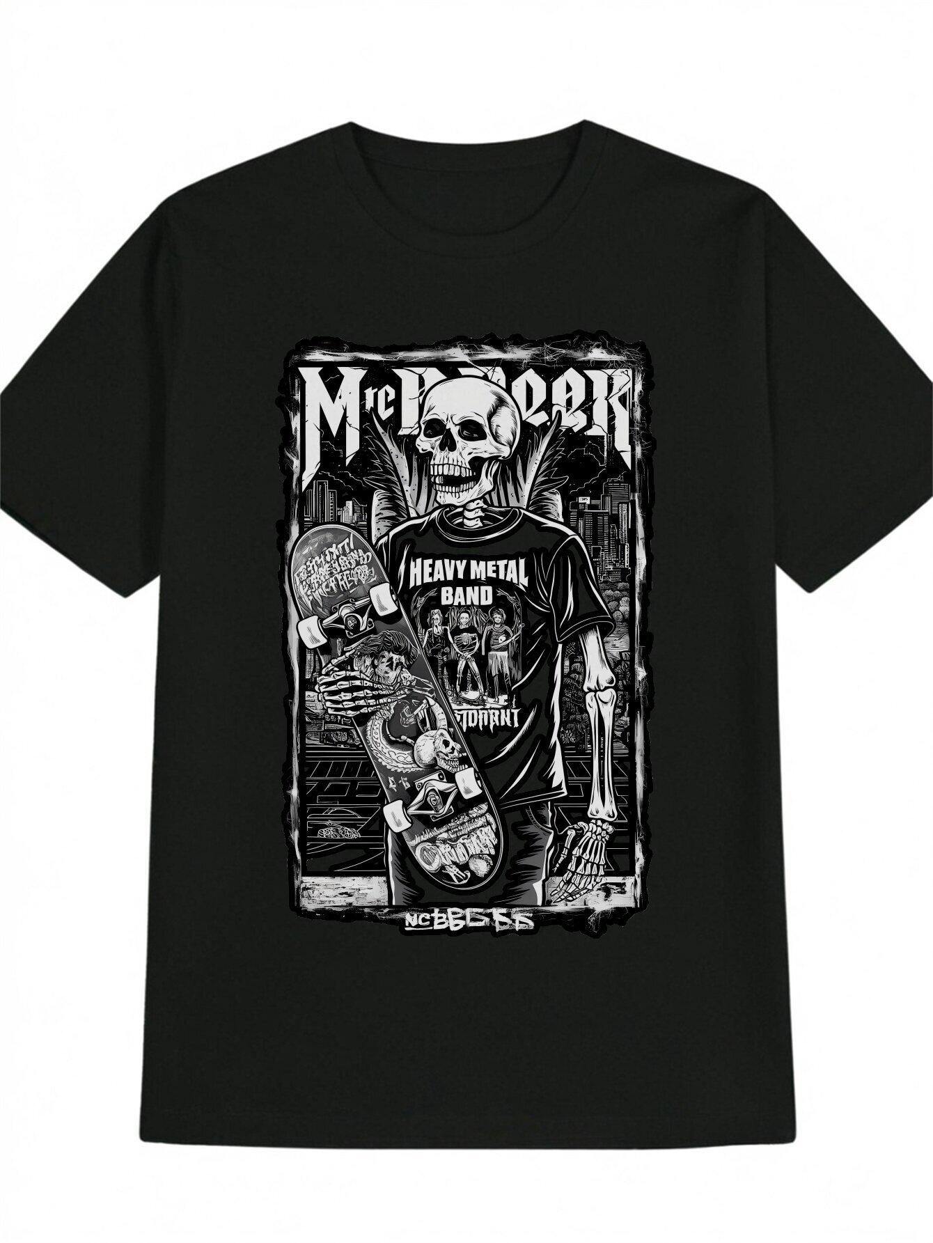 

Funny Band Graphic T-shirt - Vintage Black XXXXL