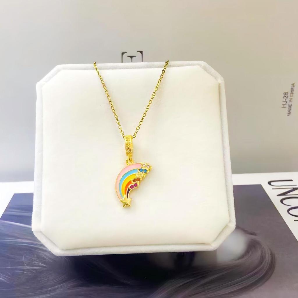 Summer Silver Series Titanium Steel Non-Fading Necklace for Women - Fashionable, Light Luxury, Niche, High-End