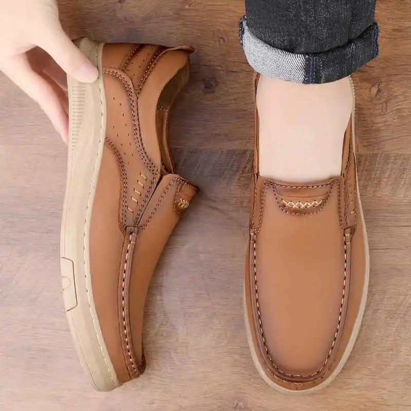 Fall Ecoleather Men Fashion Sneakers Walking Men's Tennes Mother Shoes Sports Basket Super Deals College High End Trend