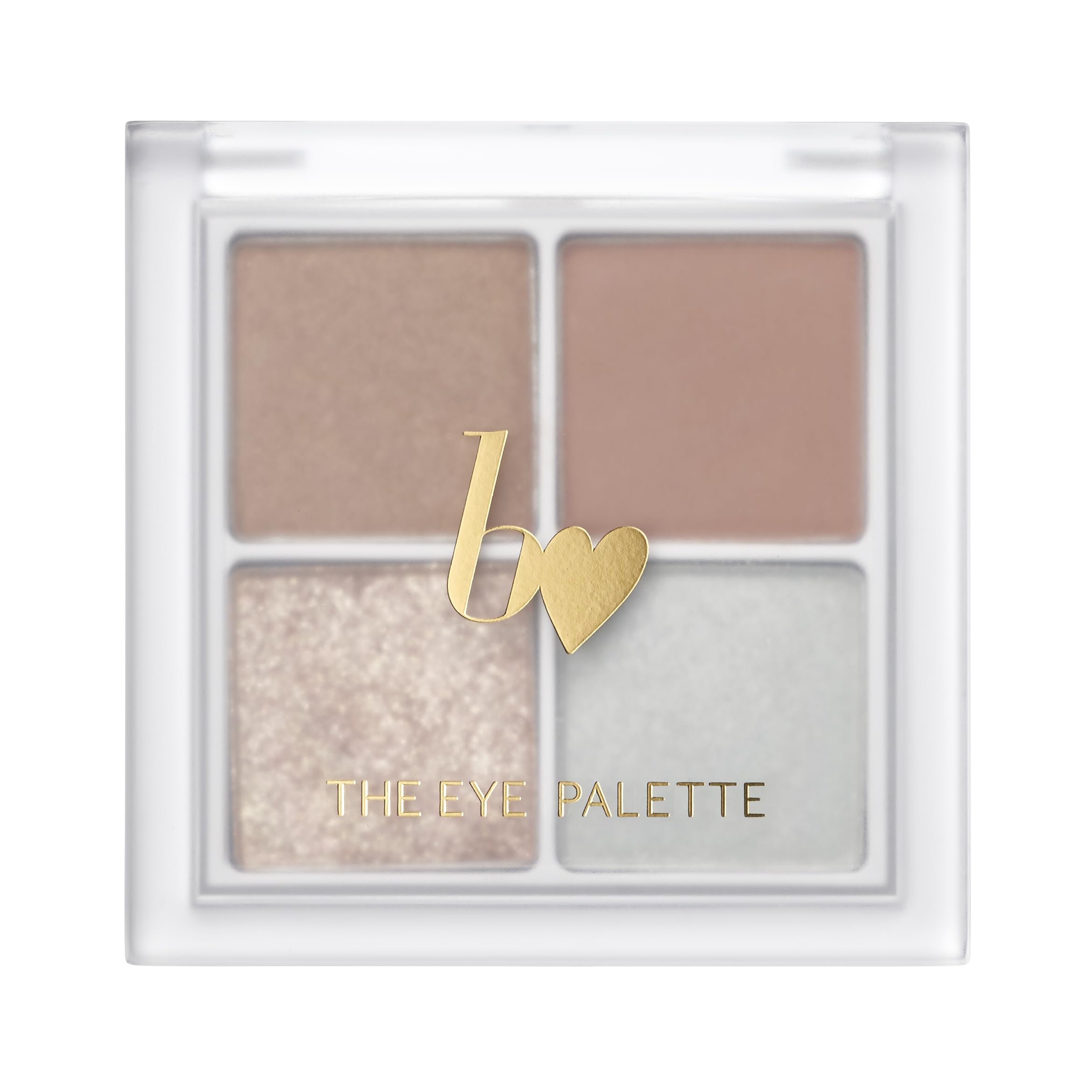 b idol THE Eye Palette R 101 Eternal Brown 7.3g Eyeshadow, Dimensional, Highlighter, Brown, White, Natural