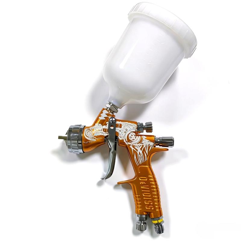 DEVIDISS GTE Pro TE20 Lite HVLP Spray Gun 1.3mm Nozzle Tip Professional Fine Finish Effect for All Automotive Paints