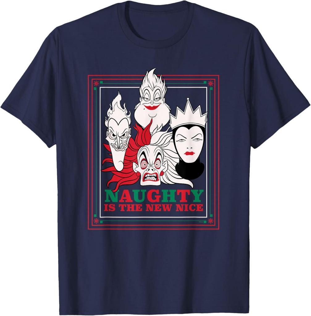 Villains Holiday Christmas Naughty Is The New Nice T-Shirt Unisex