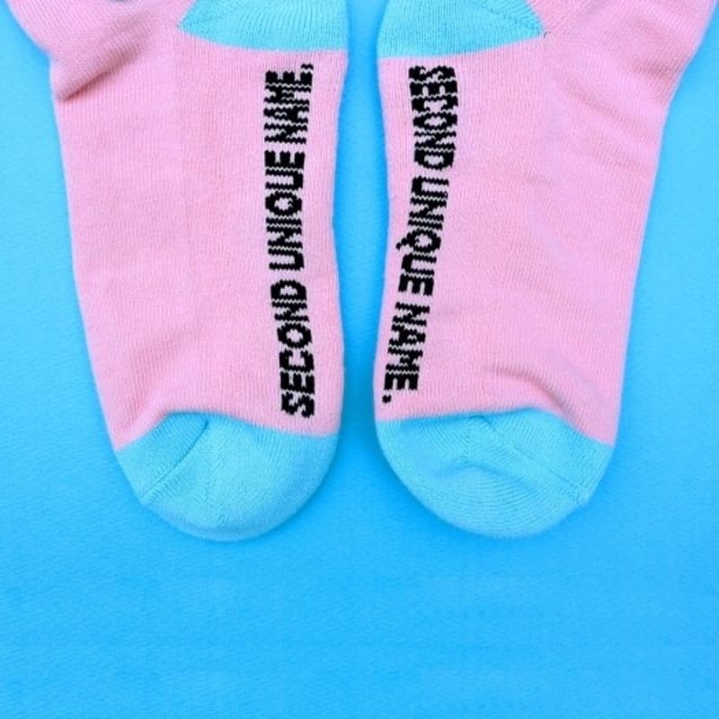 SECOND UNIQUE NAME SUN SOCKS STRAP LIGHT Pink AQUA