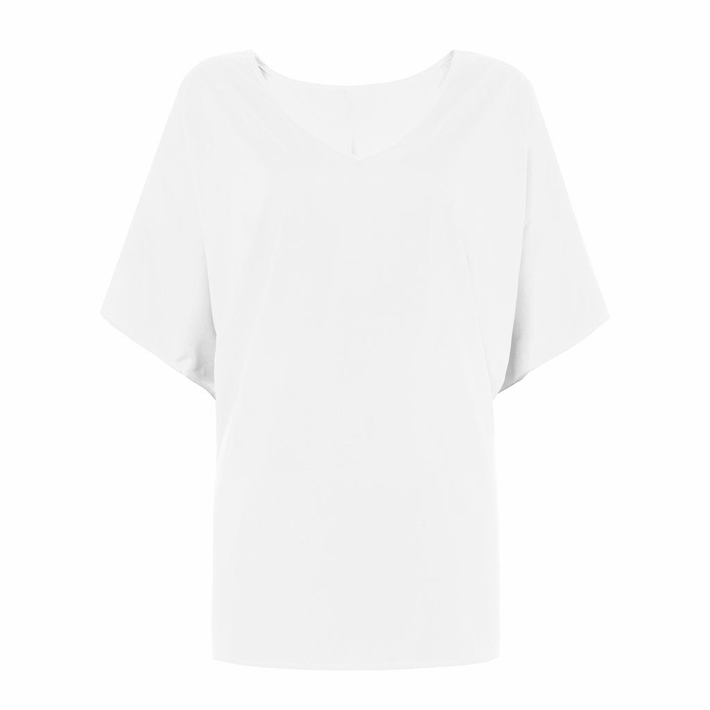 Women's Solid Color Pullover Batwing Sleeve Long Sleeve Top Loose Fit Round Neck Casual Blouse Lightweight Comfortable Shirt