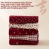Big Size Lady Spring and Autumn Benming Year Red Pure Cotton 10A Antibacterial Extended Crotch Triangle Briefs