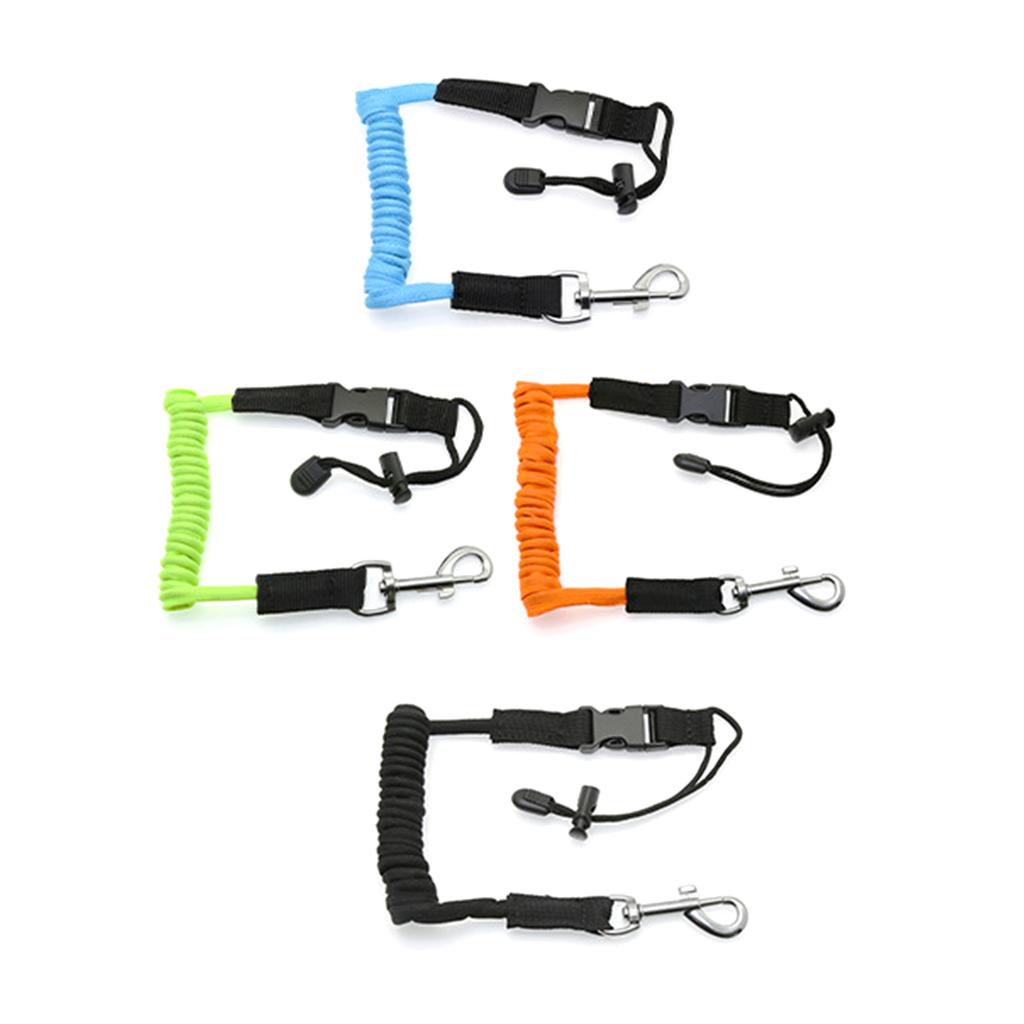 Kayak Paddle Leash Canoe Kayaking Paddle Leash Elastic Kayak Canoe Safety Coiled Paddleboard Leash Lanyard String Cord