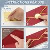 10pcs Luxury Golden Foil Sealed Envelopes Kit - Self-Sealing Wedding Invitations, Thank You Cards, Corporate Event