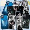 Phone Case for Samsung Galaxy S25 S24 S23 iPhone 16 15 Xiaomi Redmi Note 14 13 12 16E X 11 Pro Max Moto Comics Levi Attack On Titan Eren Jaeger Cover