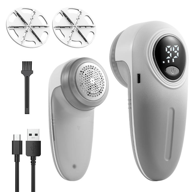 USB Elektrischer Fusselentferner LED Digital Elektrischer Pilling-Entferner Wiederaufladbarer Fussel Stoffrasierer Pullover Dropshipping