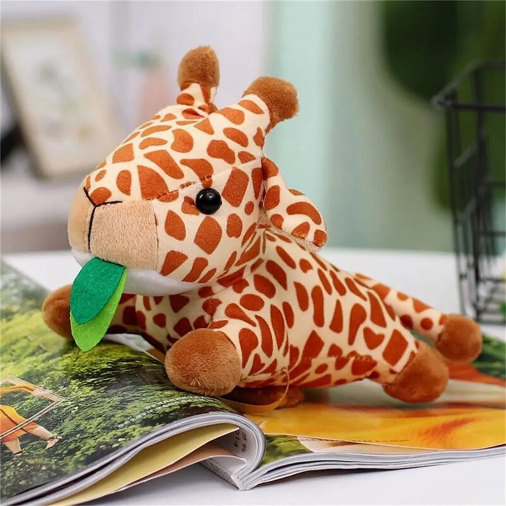 Stuffed Animals Magnetic Shoulder Plush Panda Tiger Clip on Shoulder Plush Doll Raccoon Decorative Animal Plush Toy Boys Girls