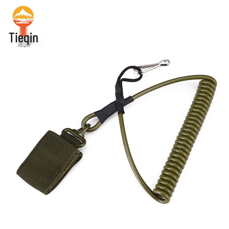 Ret retractable safety lanyard with Velcro strap