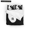Yin Yang King Queen Duvet Cover Vintage Tai Chi Quilt Cover Divination Bedding Set Oriental Culture Polyester Comforter Cover