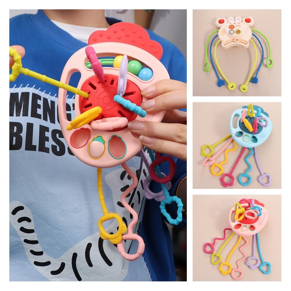 Carrot Baby Pull String Toy Develops Cognitive Crab Montessori Sensory Toys   Gifts