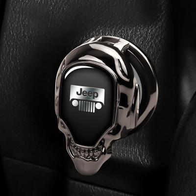 Car Engine One-touch Start Metal Starter Cover Car Accessories for JPB Renegade Wrangler JK Compass Grand Cherokee Gladiato