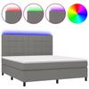 VidaXL Sommier à Lattes de Lit avec Matelas et LED, Lit Rembourré, Lit Double, Lit Adulte de Chambre à Coucher Intérieur, 3134886