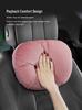 BMW Car Headrest Lumbar Pillow - Soft Pink Neck Support for Girls