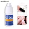 Diamond Gel Nail Glue: 3g Clear Adhesive for Long-Lasting, Shiny Nail Art and Jewelry.
