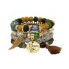 Nepal Multi-Layer Beaded Bracelet Handmade Bracelet Crystal Letter Love Character Jewelry