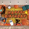 Basketball Court Stadium Themed Backdrop Boys Sport Birthday Party Banner Sports Game Bedroom Wall Photography Supplies