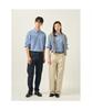 Binpolmen [Essential] Unisex Chambray Denim Shirt Sky Blue