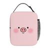 1pc an Adorable Pink Pig Face Design. This Is a Printed Thermal Bag That Serves As an Insulated Bag, Not Intended