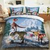 Scientisfictional Dragon Duvet Cover Set Colorful Graffiti Bed Linen Set Bohemia Comforter Bedding Set Bedroom Set Queen