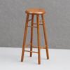 1:12 Dollhouse Miniature High Stool Bar Stool Round Stool Model Furniture Decor