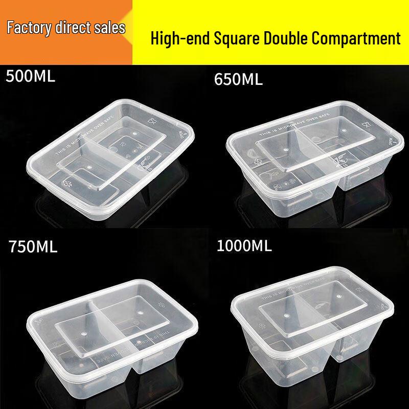 ZISIZ Disposable Rectangular Lunch Box