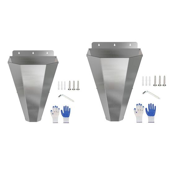 Edelstahl Geflügel Fixierkegel Huhn Mittlere Größe Tötungskegel mit Sicherheitshandschuhen Leicht zu Reinigen Schlachtkegel